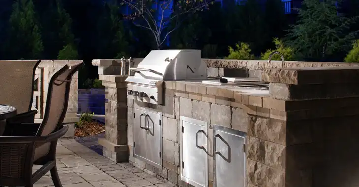Outdoor Brick Kitchens, Gray, LA